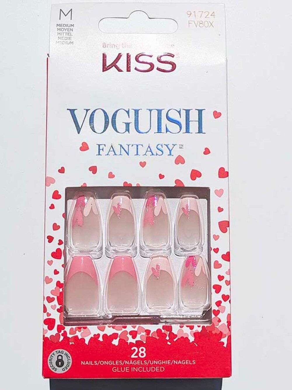 Kiss Voguish Fantasy Valentine Nails - Pink Drinks